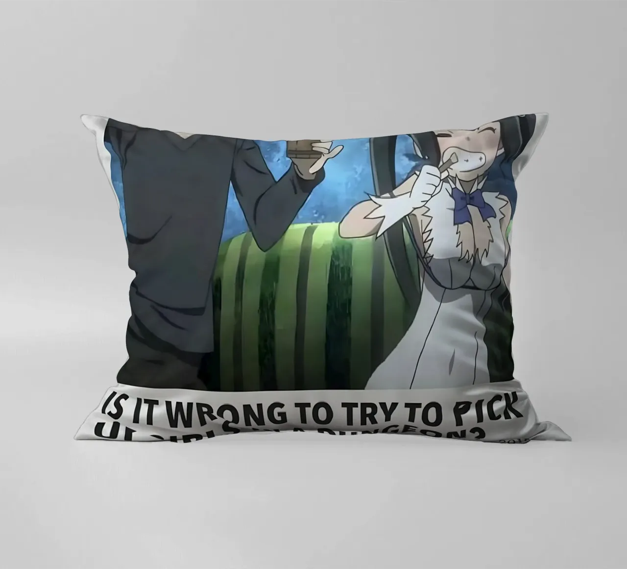 IS IT WRONG TO TRY TO PICK UP GIRLS IN A DUNGEON? 2015 cuscino da Totoya