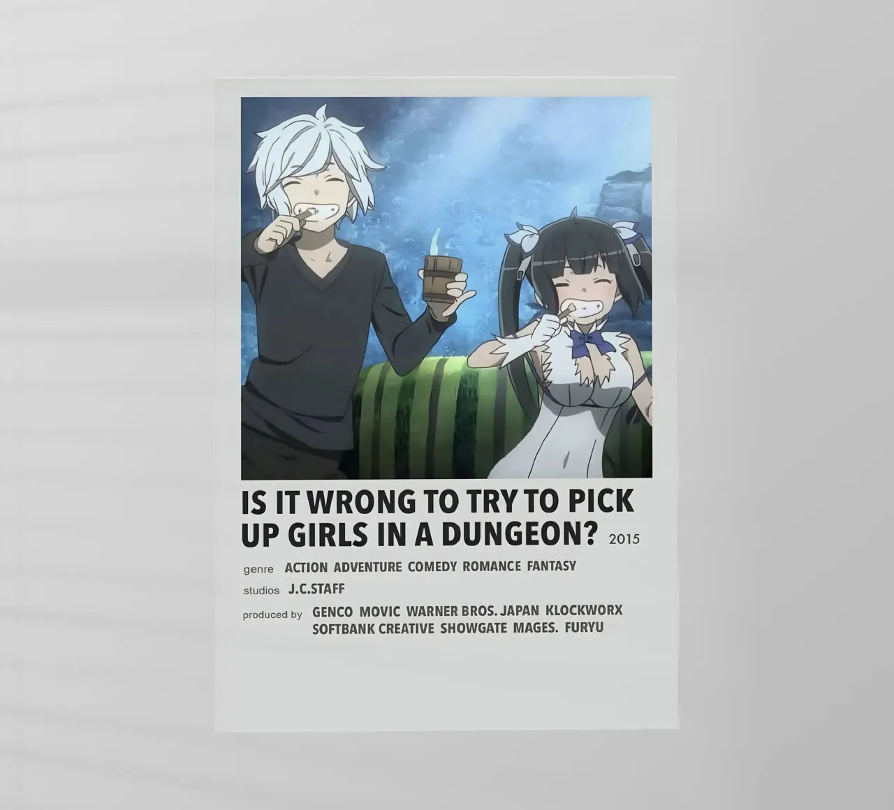IS IT WRONG TO TRY TO PICK UP GIRLS IN A DUNGEON? 2015 pellicola backlit da Totoya