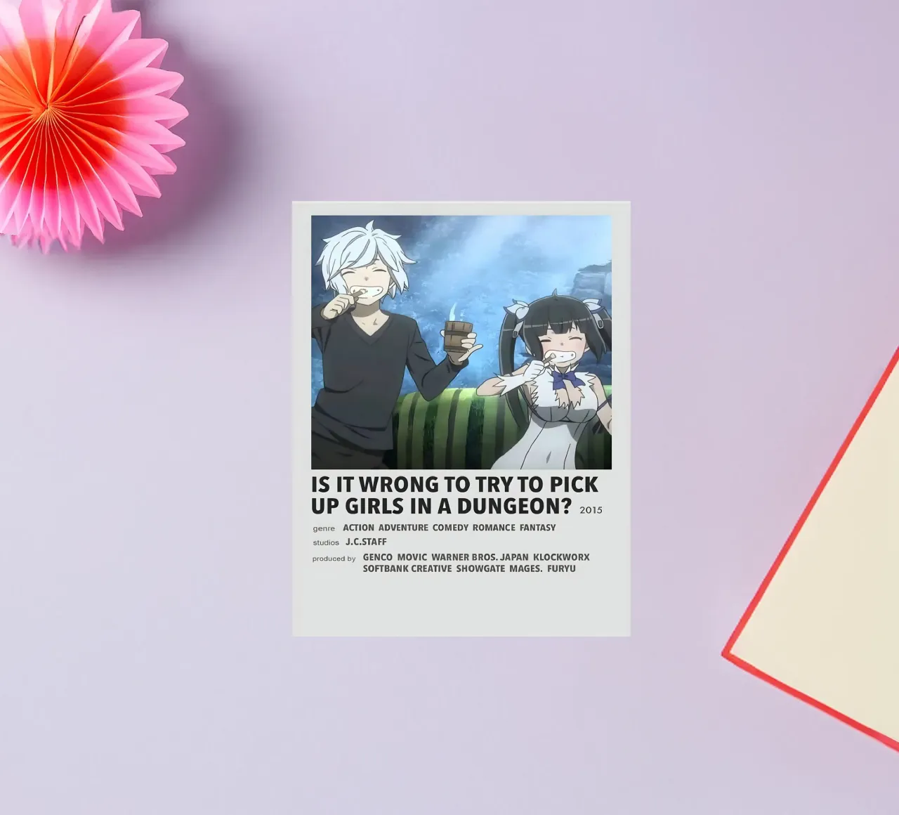 IS IT WRONG TO TRY TO PICK UP GIRLS IN A DUNGEON? 2015 adesivo da Totoya