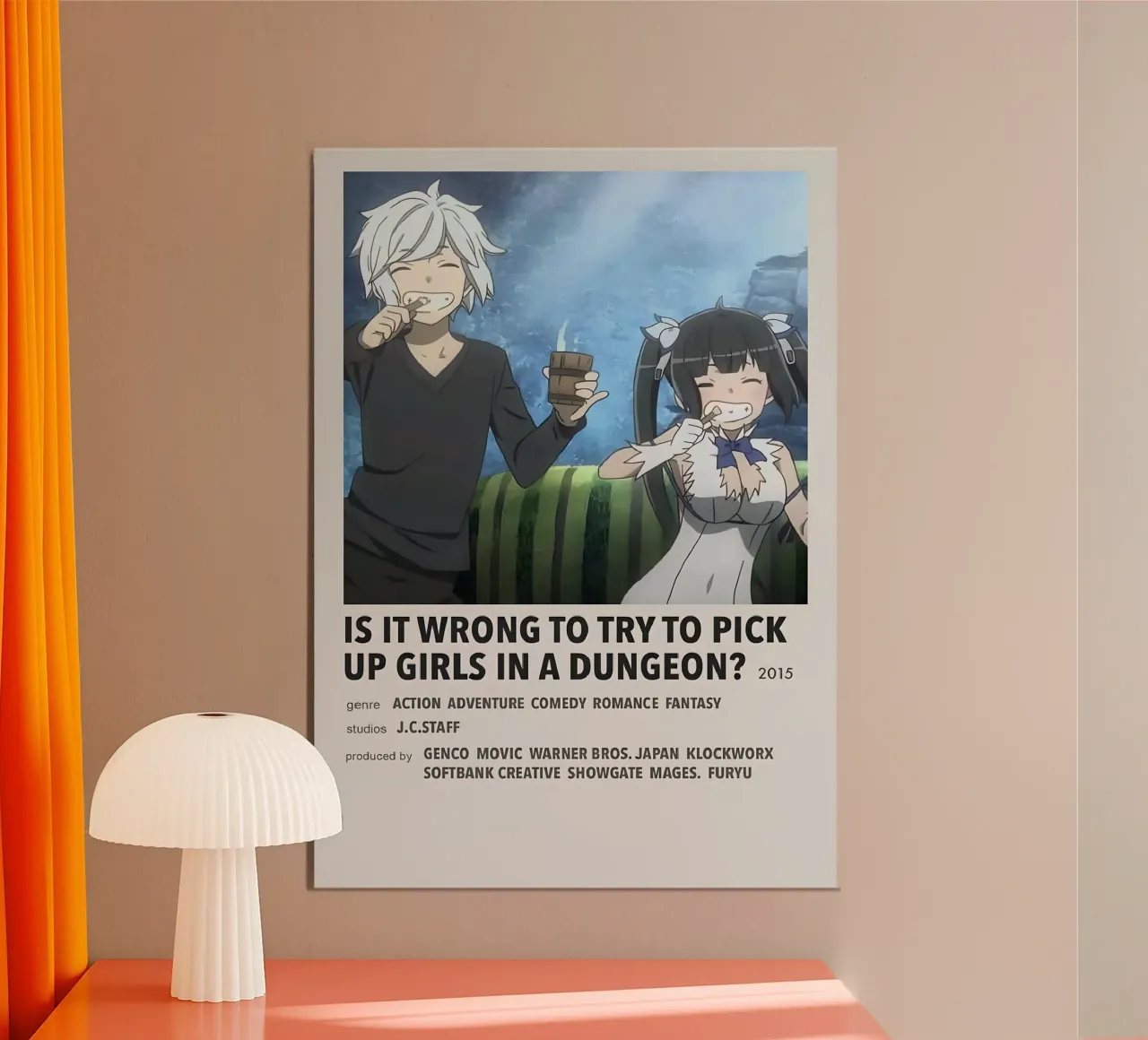 IS IT WRONG TO TRY TO PICK UP GIRLS IN A DUNGEON? 2015 alluminio dibond da Totoya
