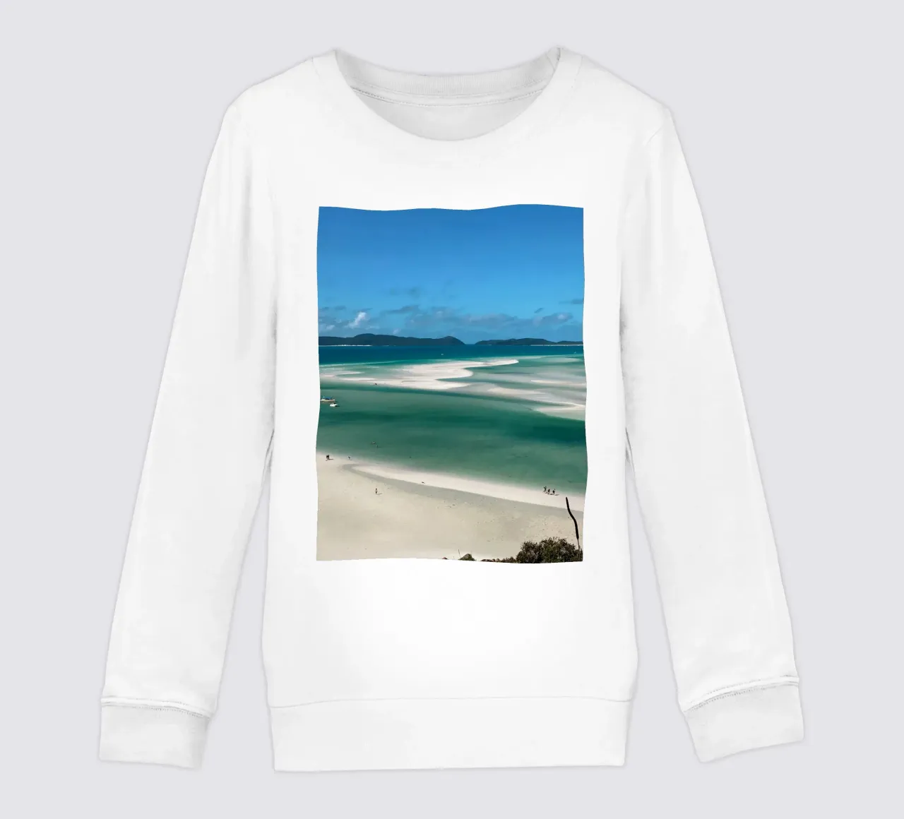 Whitehaven Beach, Whitsundays Australie, Photographie de voyage sweat enfant de TheTravelClub