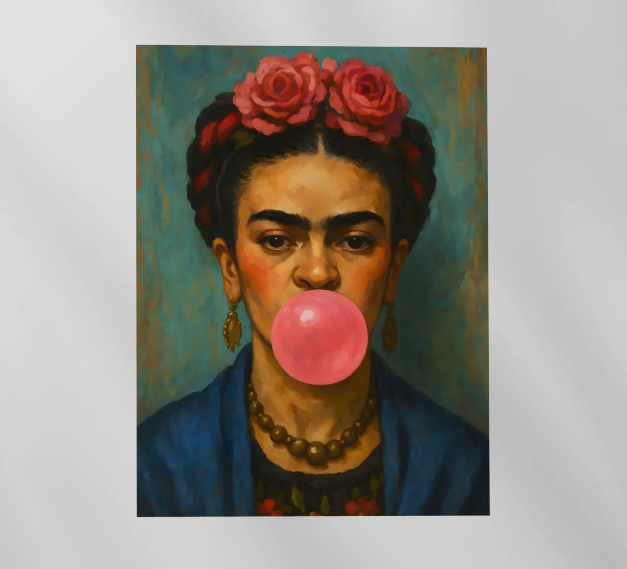 Gomma da masticare Frida Kahlo pellicola backlit da ARTOMATIC