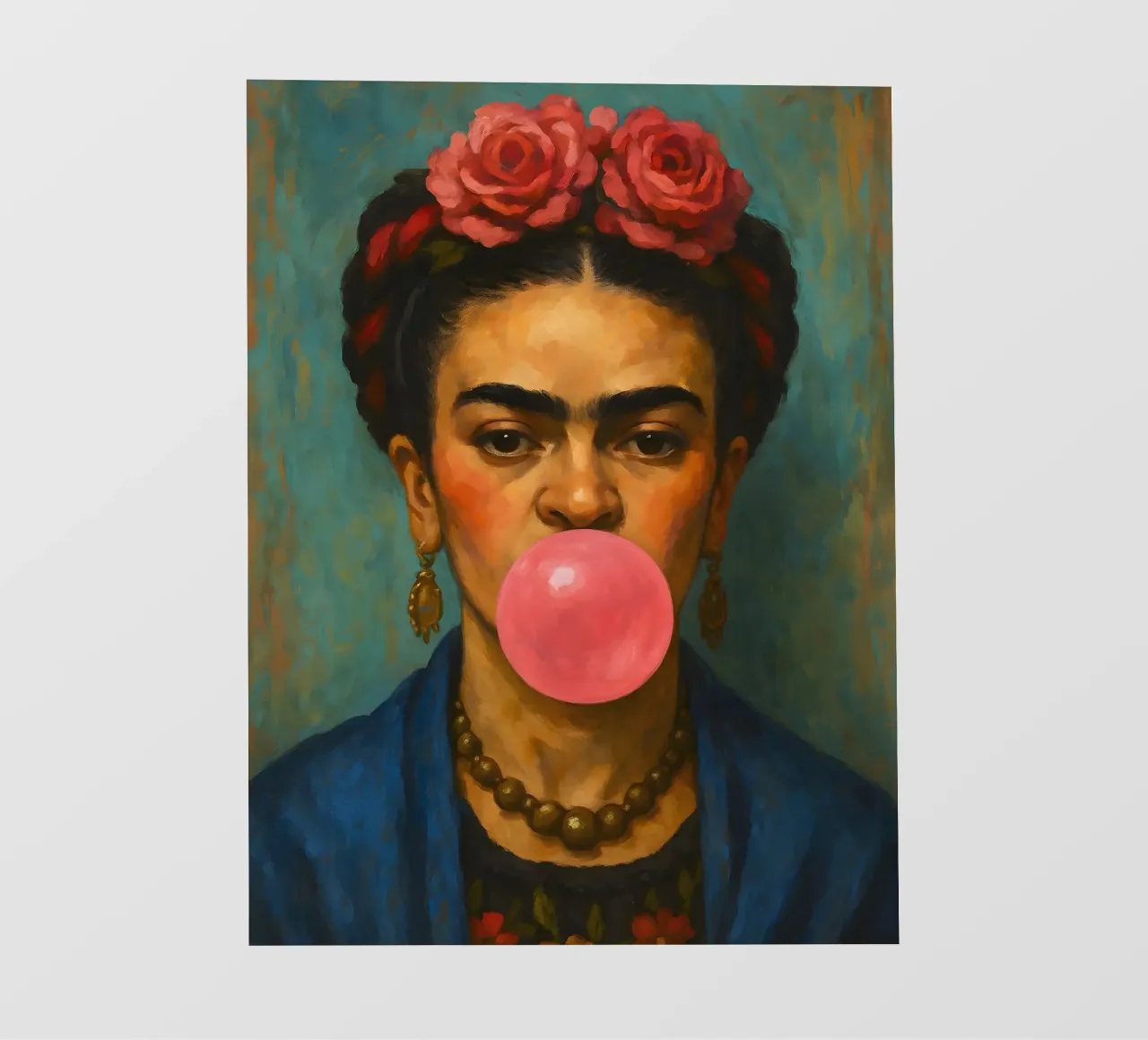 Gomma da masticare Frida Kahlo pellicola backlit da ARTOMATIC