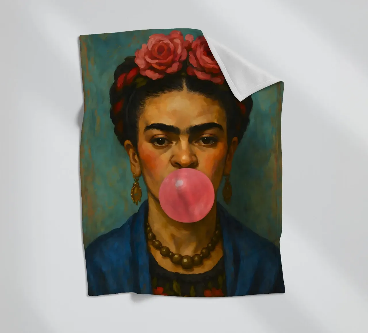 Gomma da masticare Frida Kahlo coperta in pile da ARTOMATIC