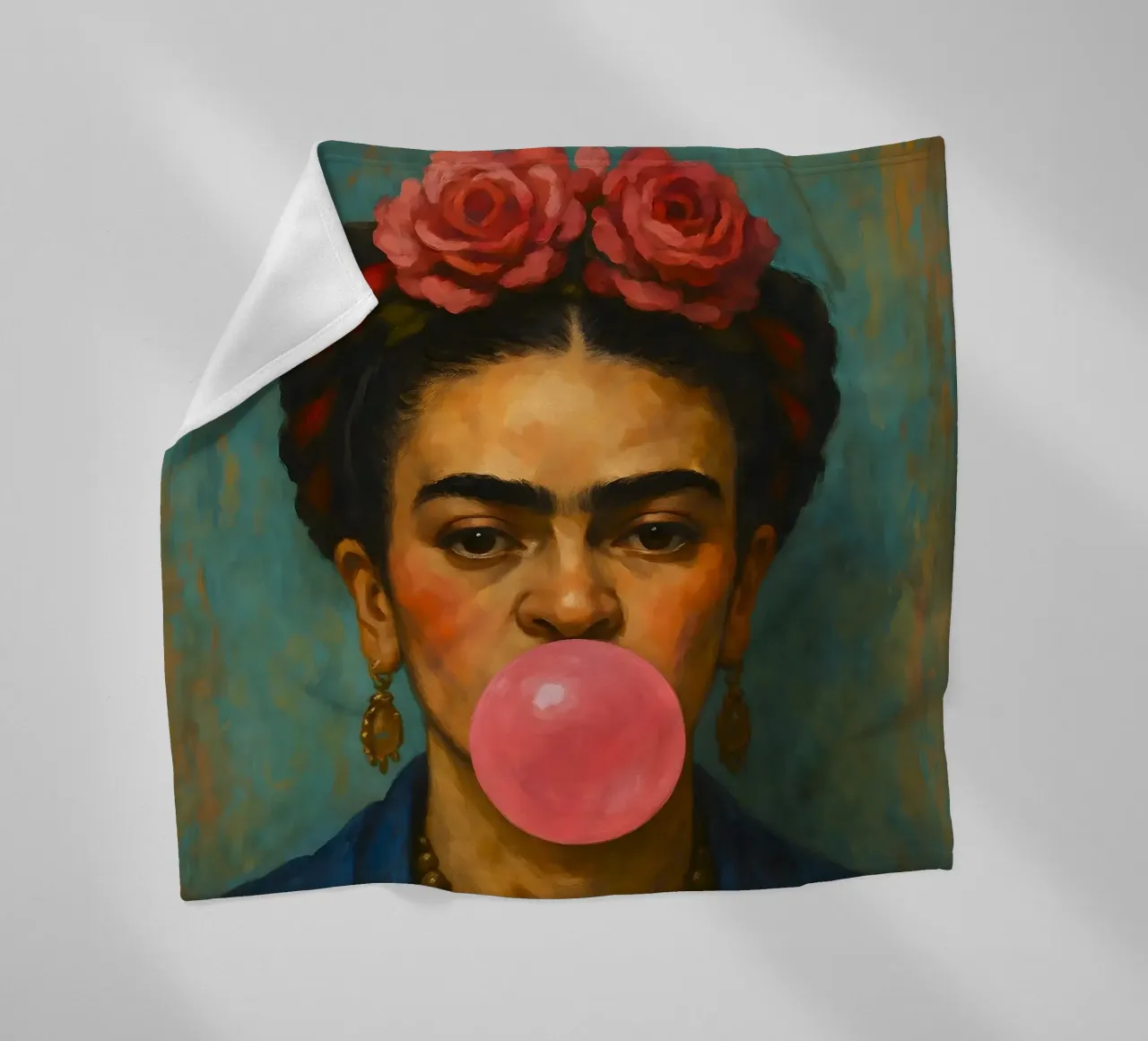 Gomma da masticare Frida Kahlo coperta in pile da ARTOMATIC