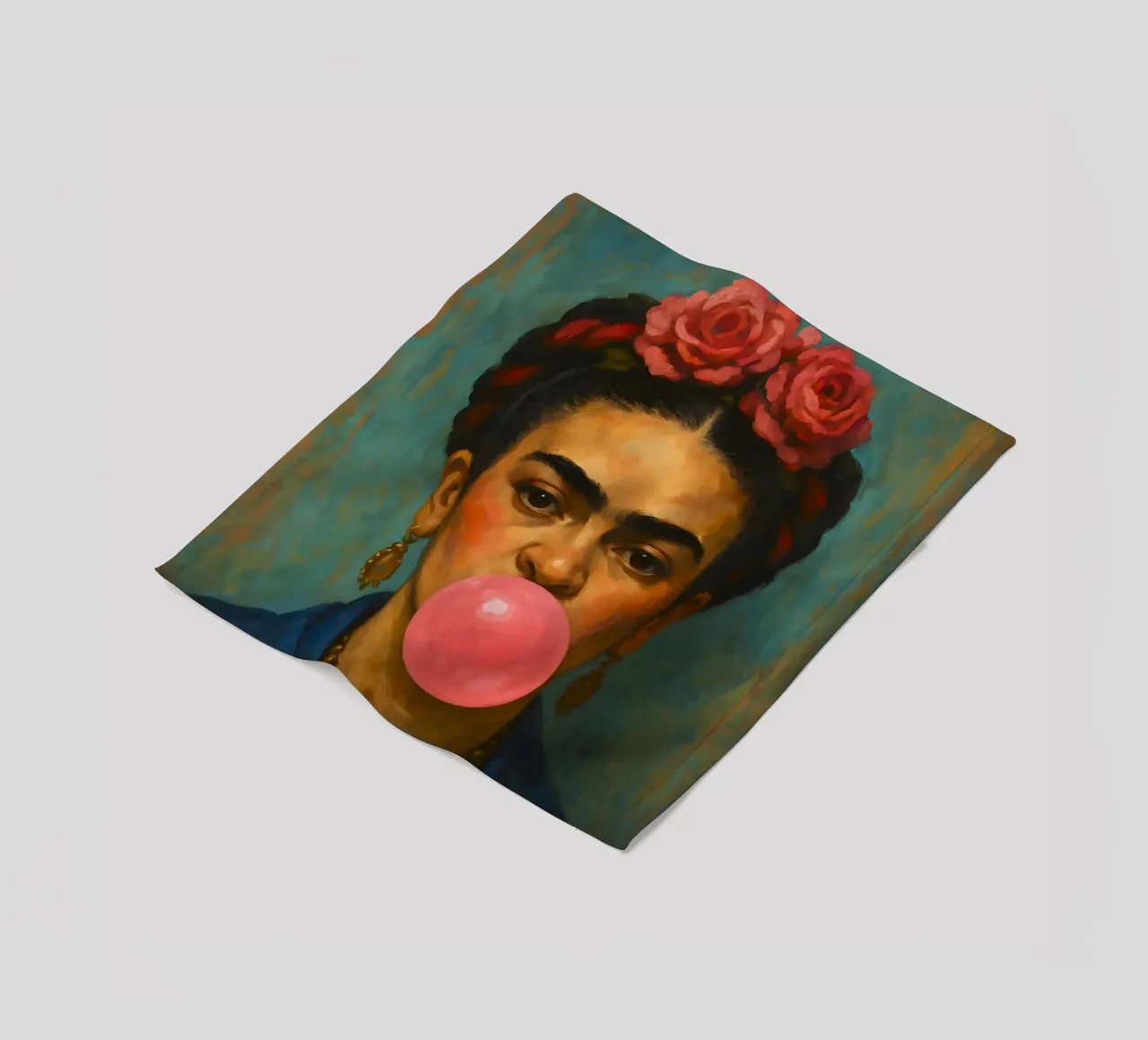 Gomma da masticare Frida Kahlo coperta in pile da ARTOMATIC