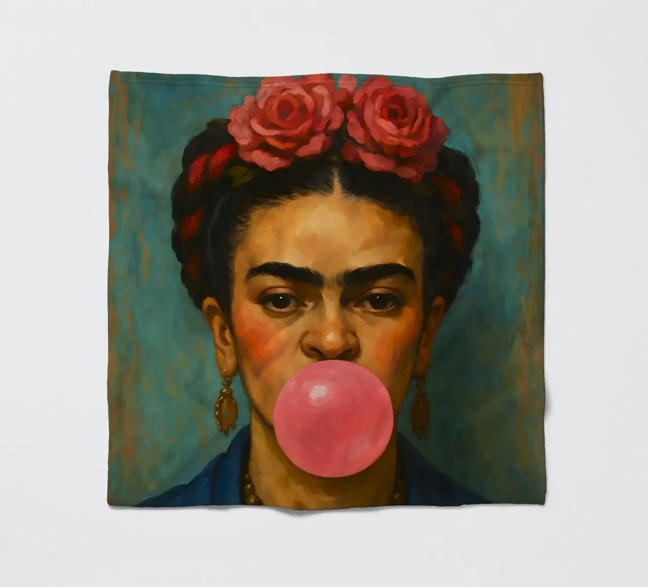 Gomma da masticare Frida Kahlo coperta in pile da ARTOMATIC