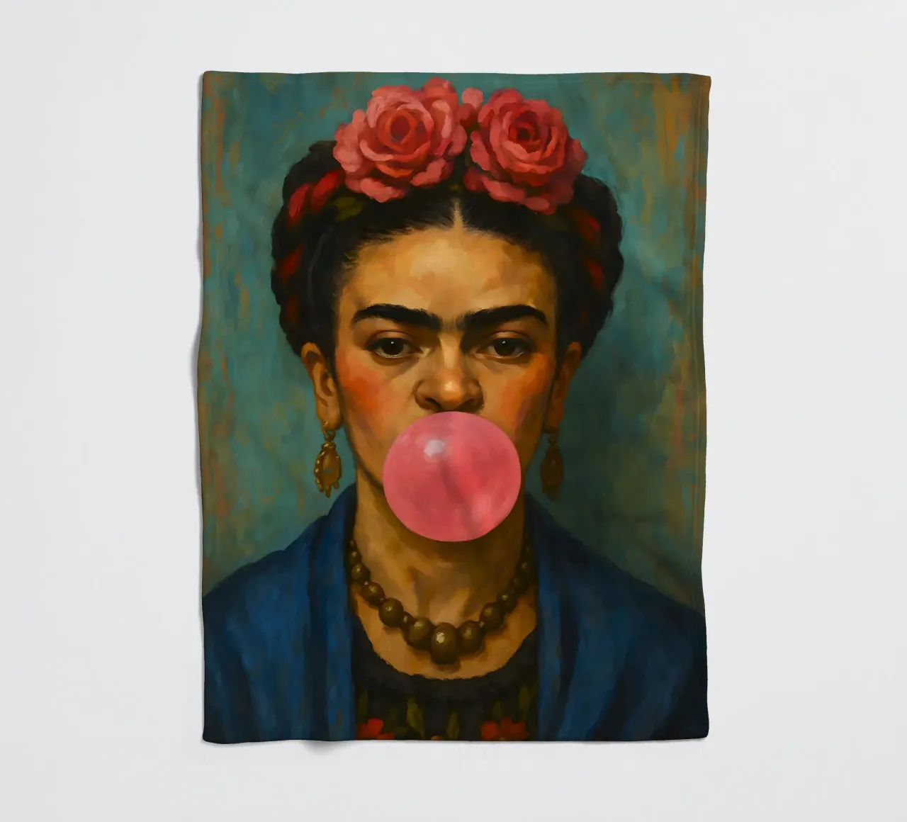 Gomma da masticare Frida Kahlo coperta in pile da ARTOMATIC