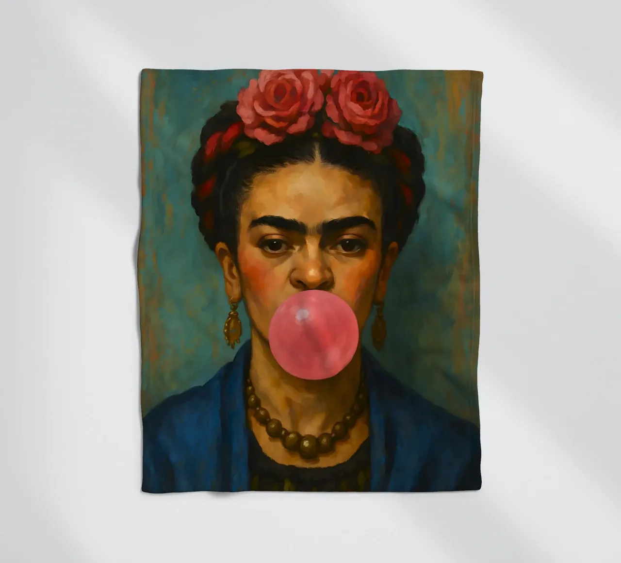 Gomma da masticare Frida Kahlo coperta in pile da ARTOMATIC
