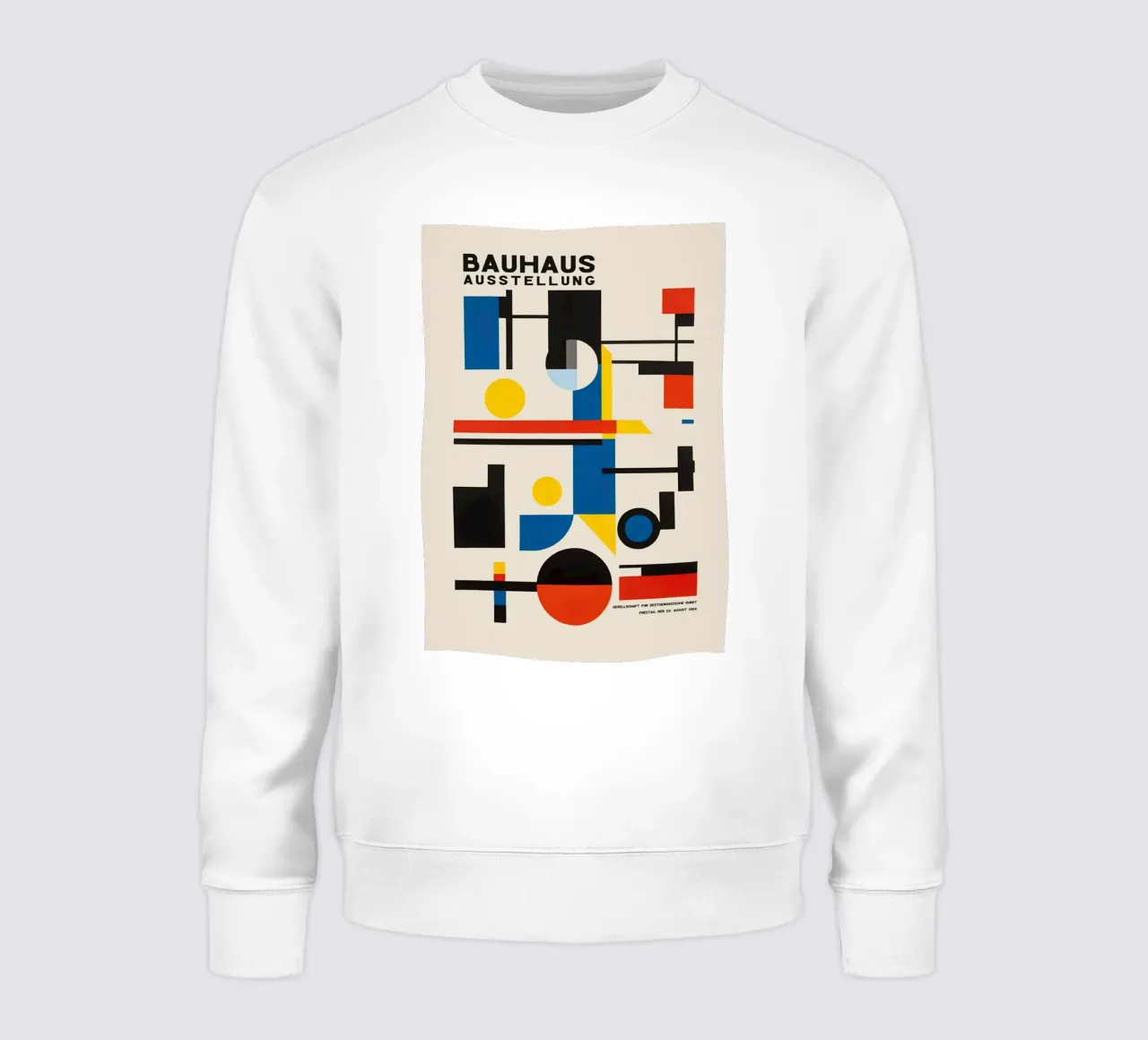 Red Circle With Blue Square sweatshirt by Piere art Shops