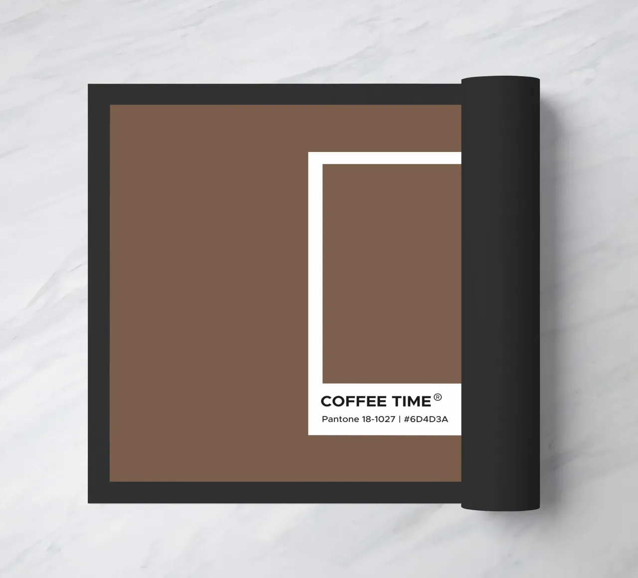 L'ora del caffè Pantone zerbino da Paigaam Studio