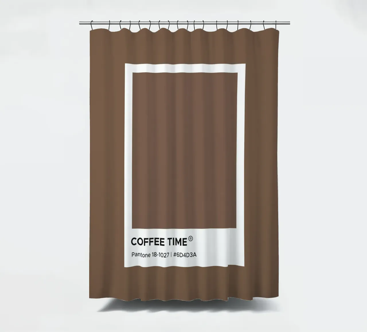 L'ora del caffè Pantone tenda da doccia da Paigaam Studio