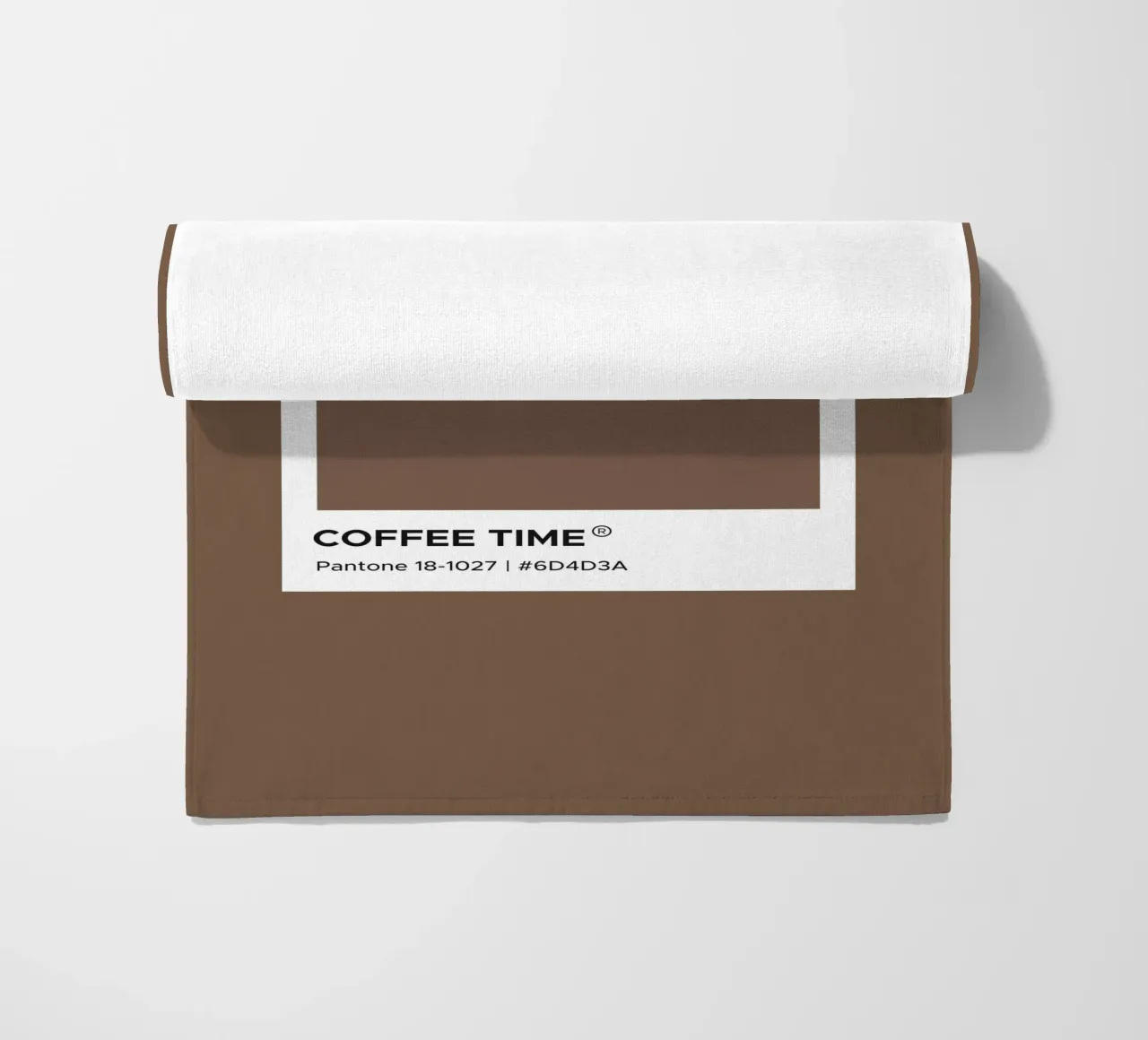 L'ora del caffè Pantone telo mare da Paigaam Studio