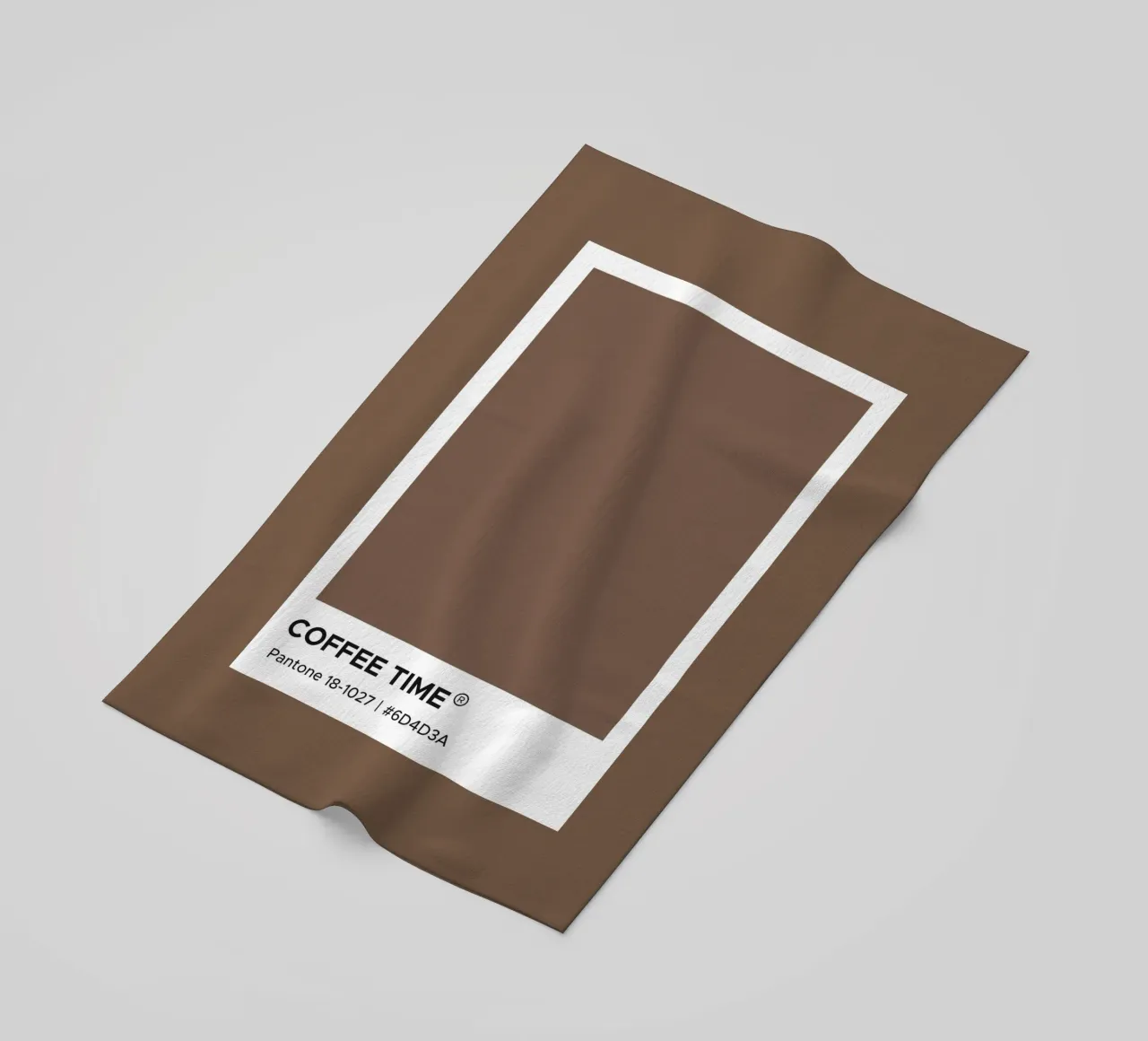 L'ora del caffè Pantone telo mare da Paigaam Studio
