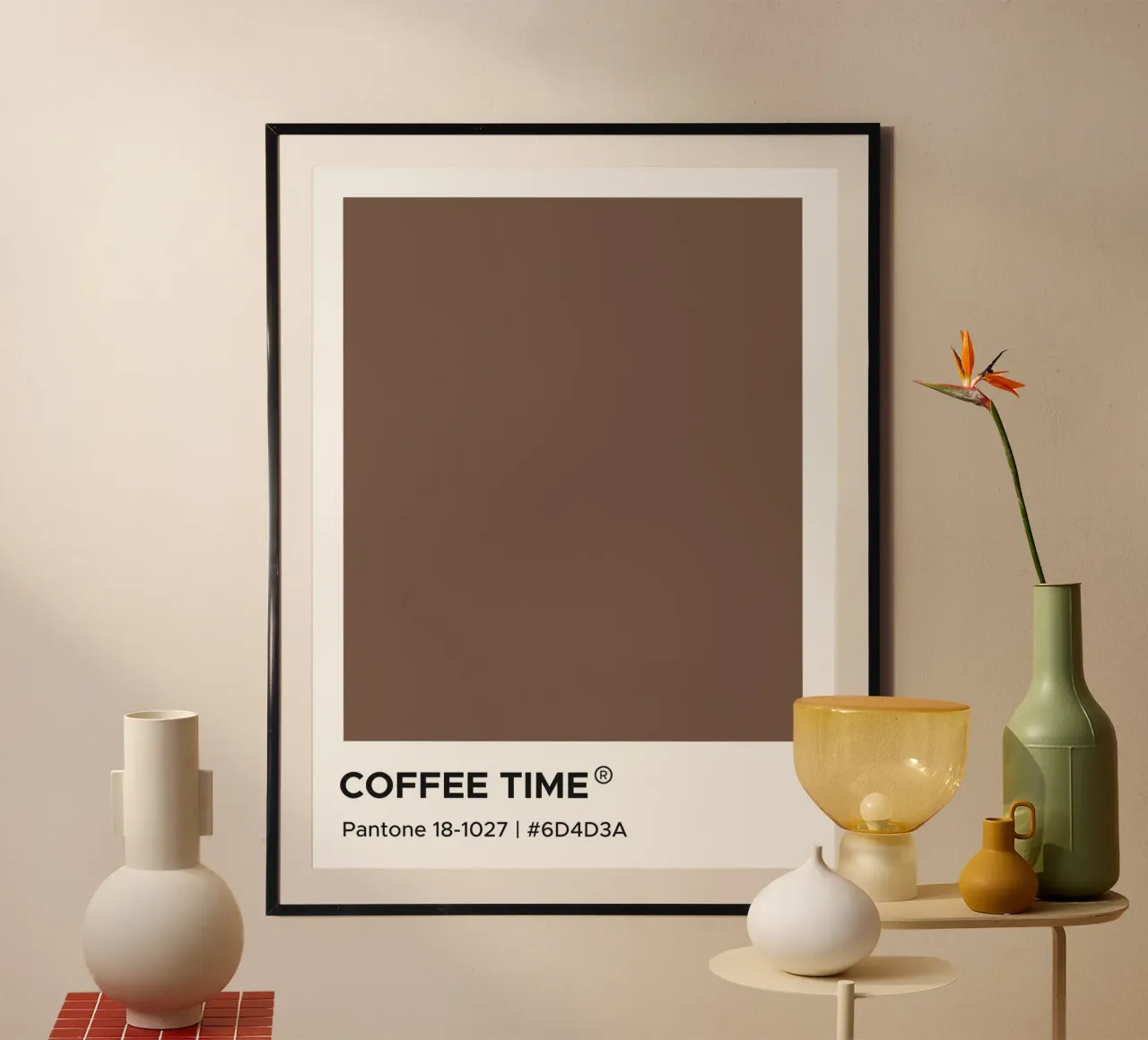 L'ora del caffè Pantone carta hahnemühle da Paigaam Studio