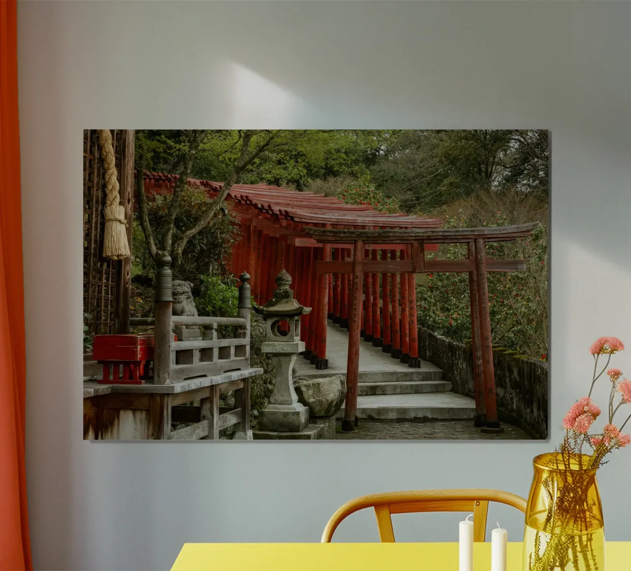 Porte del tempio Torii - Kyushu, Giappone carta hahnemühle da Marcel Bisig