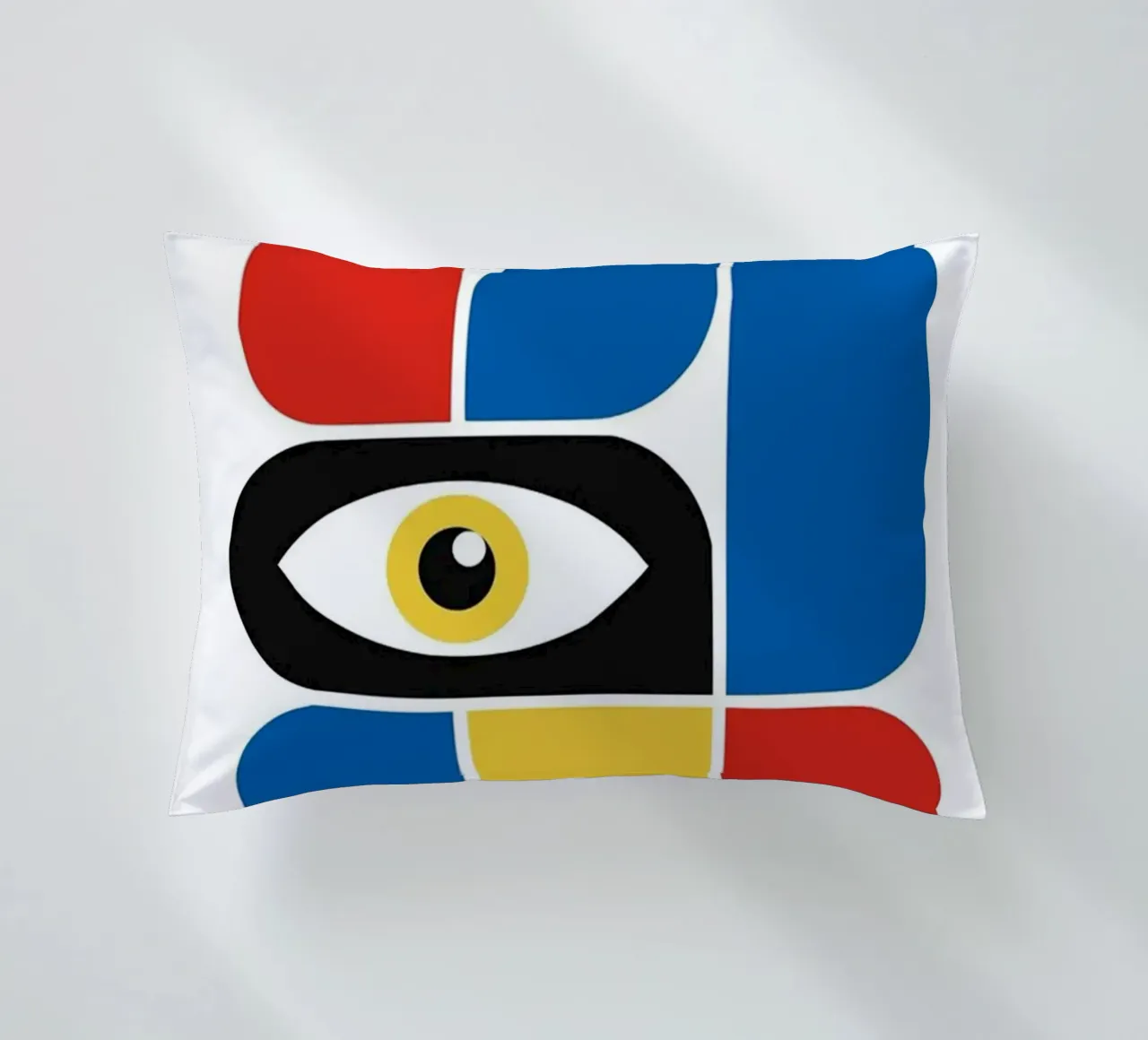 Occhio rosso e blu cuscino da Piere art Shops