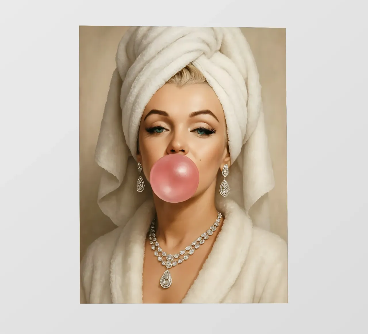 MARILYN MONROE BUBBLEGUM telo in pvc da ARTOMATIC