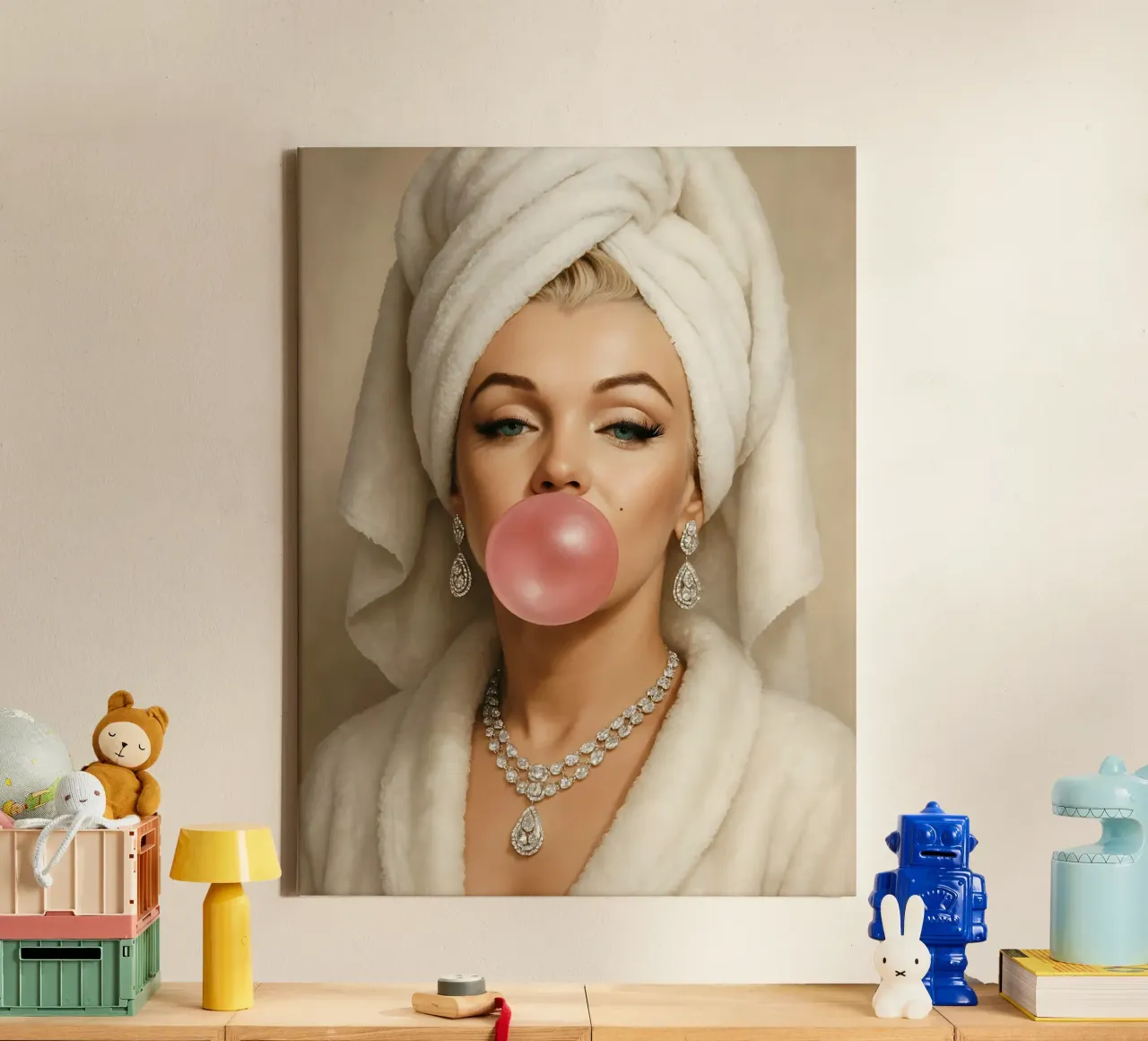 MARILYN MONROE BUBBLEGUM canvas by ARTOMATIC