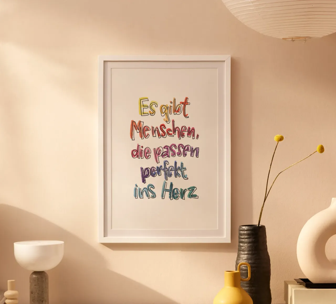 Perfekt ins Herz Regenbogen carta hahnemühle da Brushmeetspaper