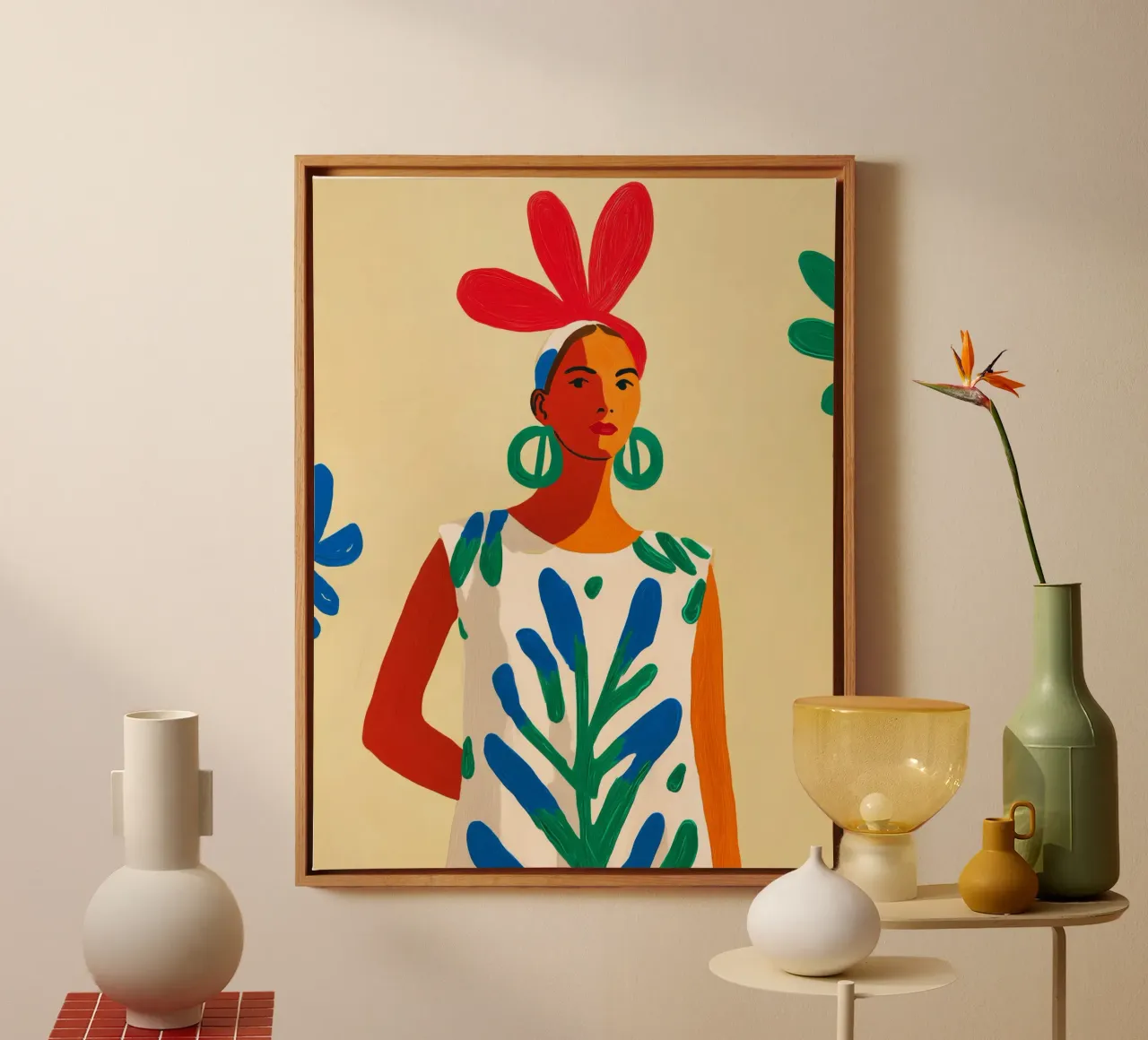 About the lightness of being in spring | Painting canvas with Floater frame by Autofocus