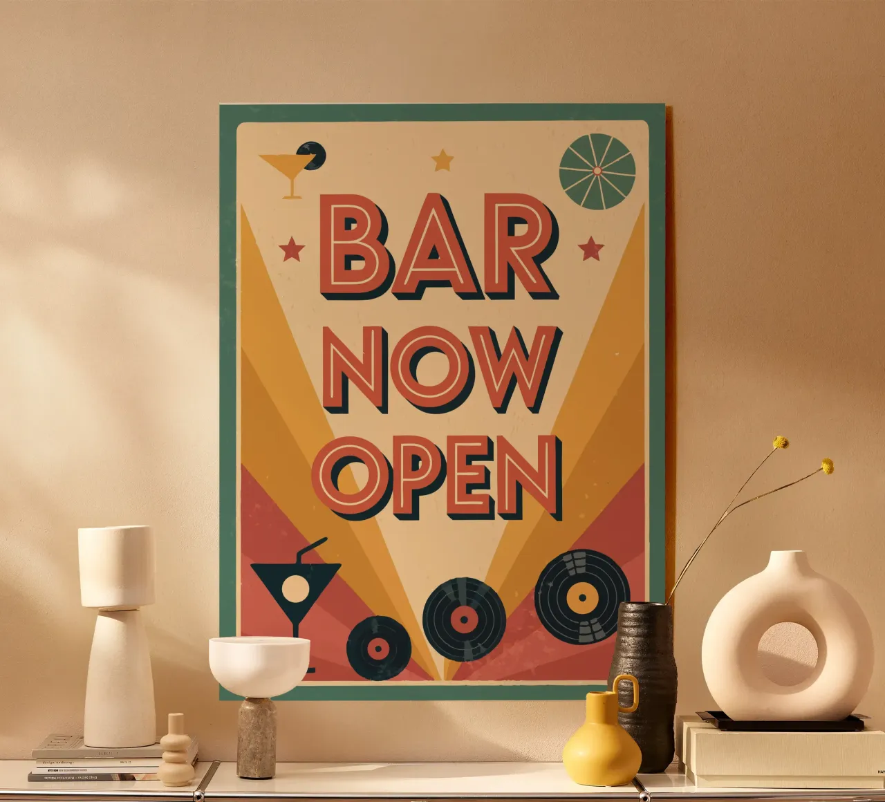 Il bar è ora aperto plexiglass da Jester Krew Art