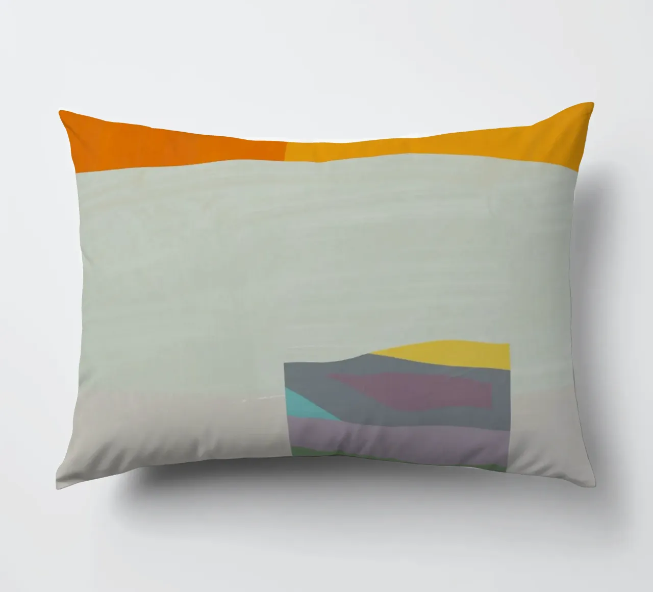 Sovrapposizione di colori design minimale 05 cuscino da Little Dean