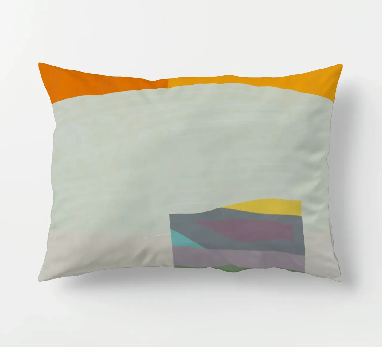 Sovrapposizione di colori design minimale 05 cuscino da Little Dean