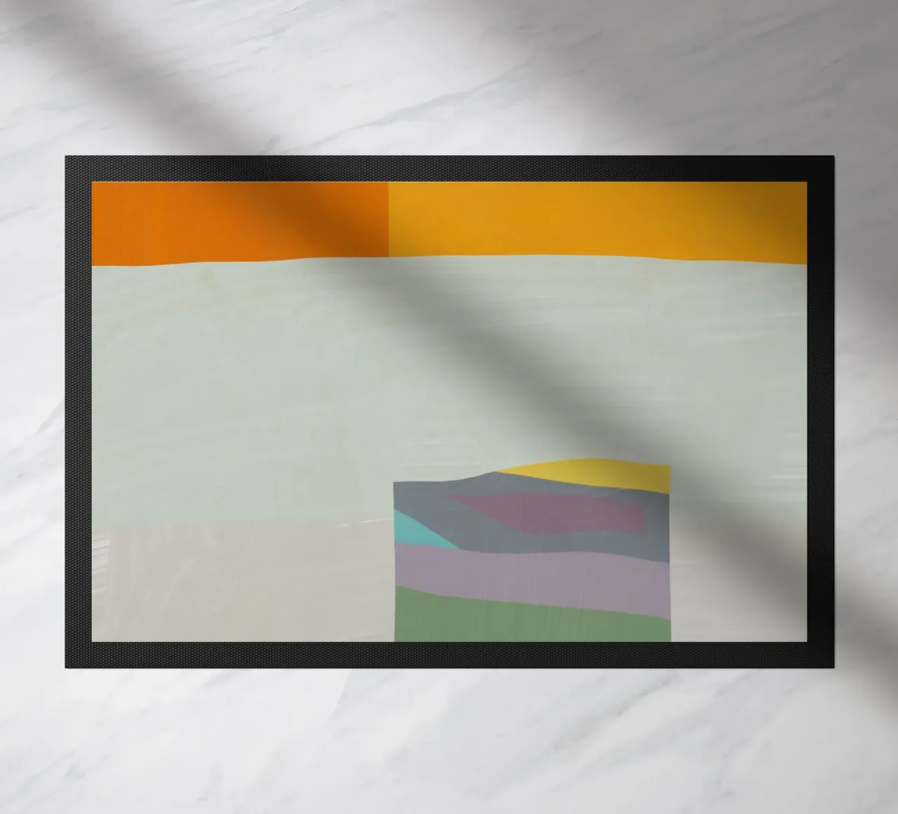 Sovrapposizione di colori design minimale 05 zerbino da Little Dean