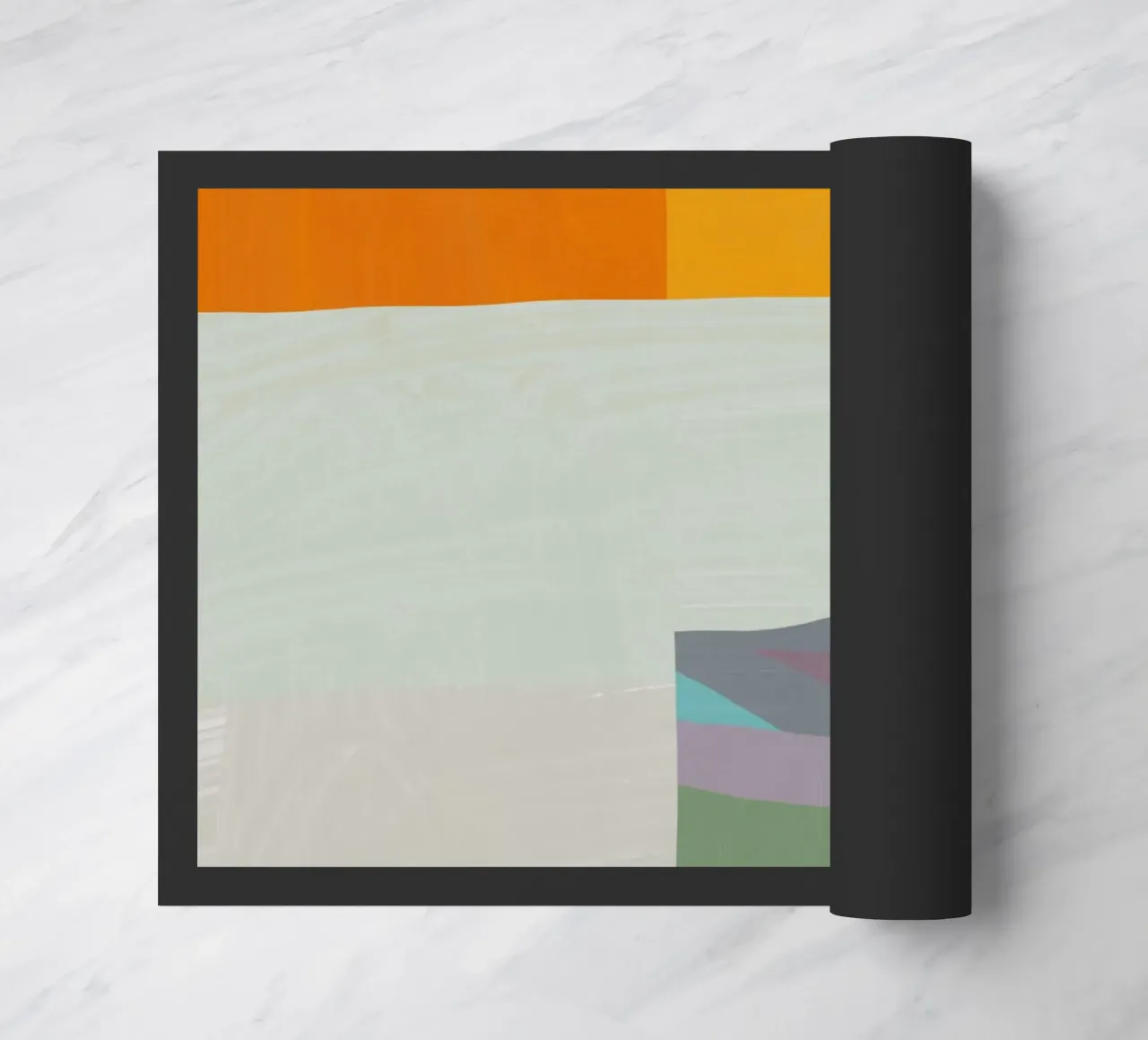 Sovrapposizione di colori design minimale 05 zerbino da Little Dean