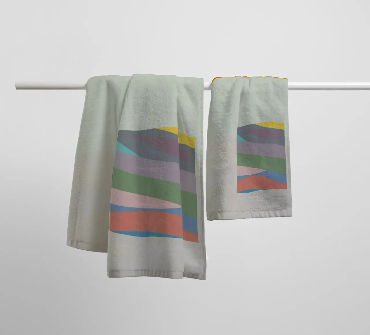 Sovrapposizione di colori design minimale 05 asciugamano da bagno da Little Dean