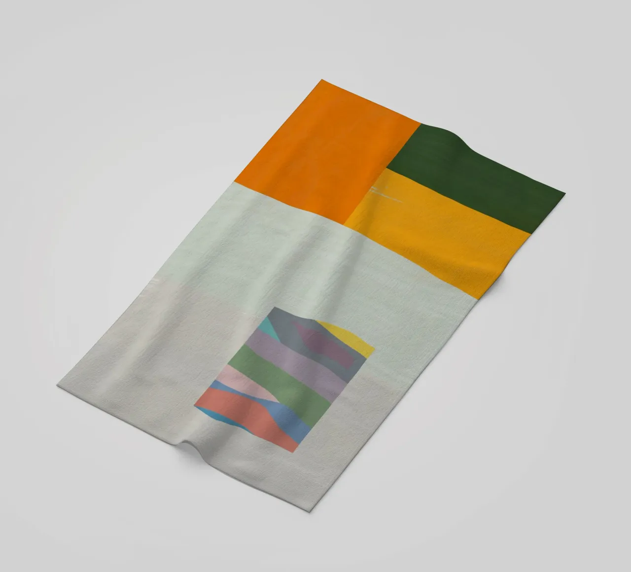 Sovrapposizione di colori design minimale 05 telo mare da Little Dean