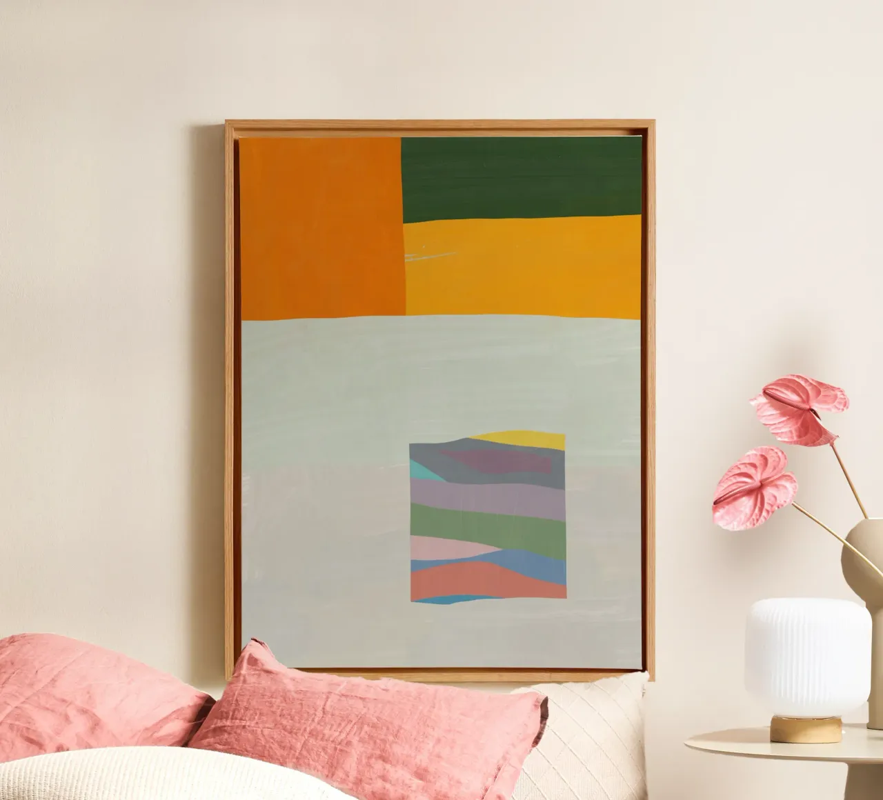 Sovrapposizione di colori design minimale 05 tela da Little Dean