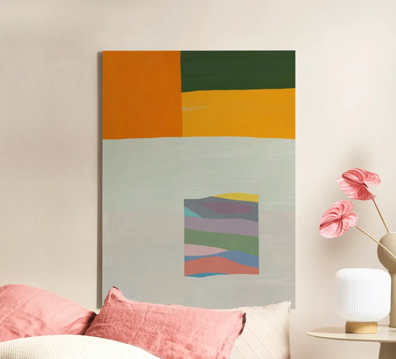 Sovrapposizione di colori design minimale 05 tela da Little Dean