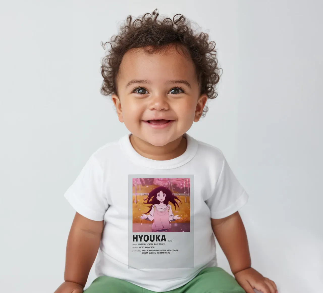HYOUKA  2012 baby t-shirt by Totoya