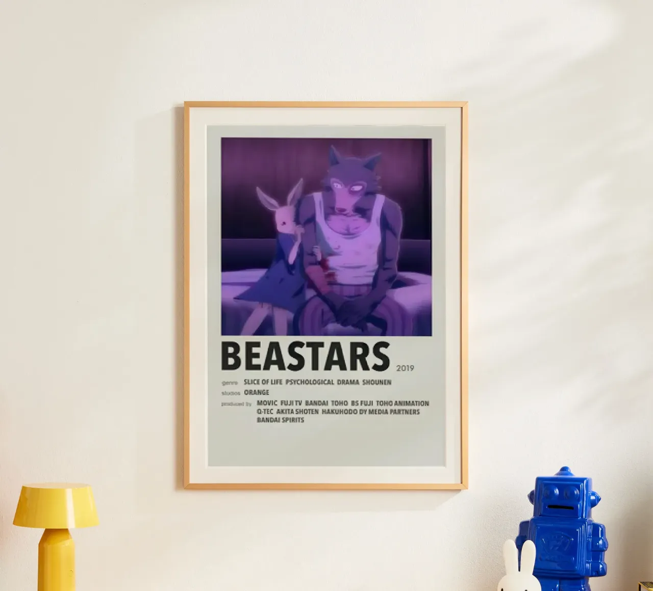 BEASTARS  2019 poster con telaio in plastica da Totoya