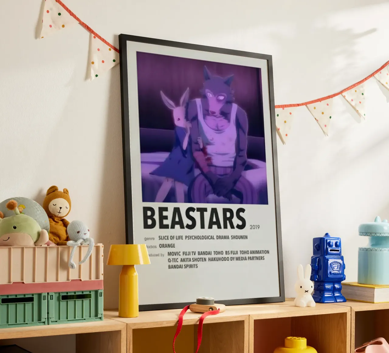 BEASTARS  2019 poster con telaio in plastica da Totoya