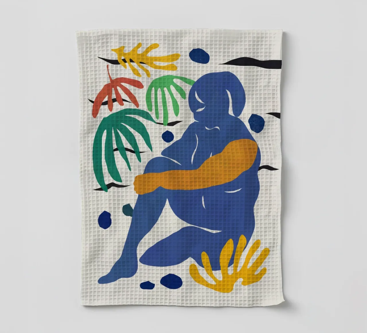 Cut out figurina tea towel by Little Dean