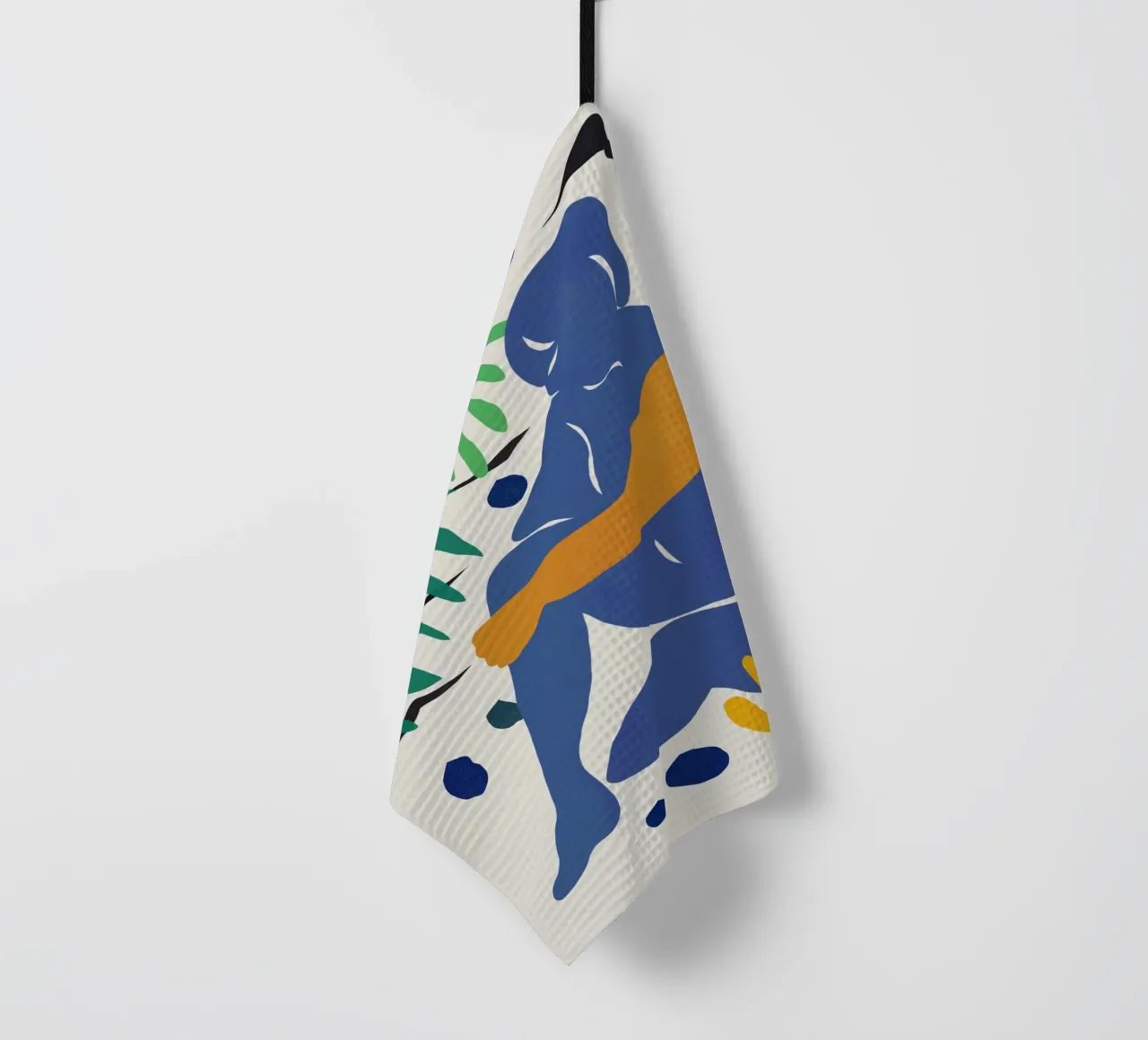 Cut out figurina tea towel by Little Dean