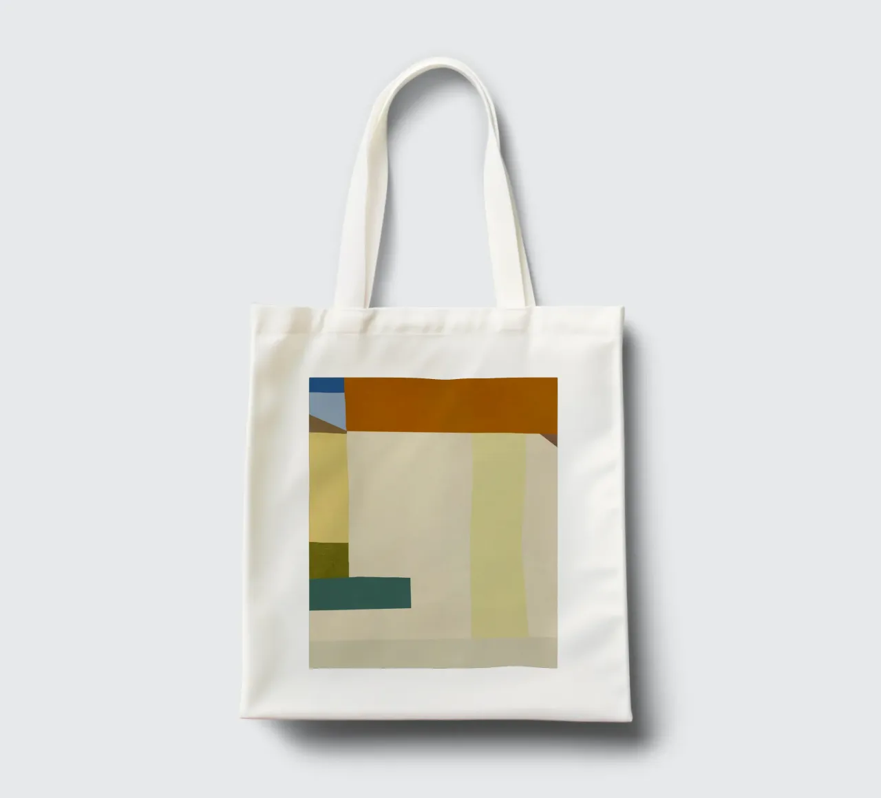 Sovrapposizione di colori design minimale 04 borsa in juta da Little Dean