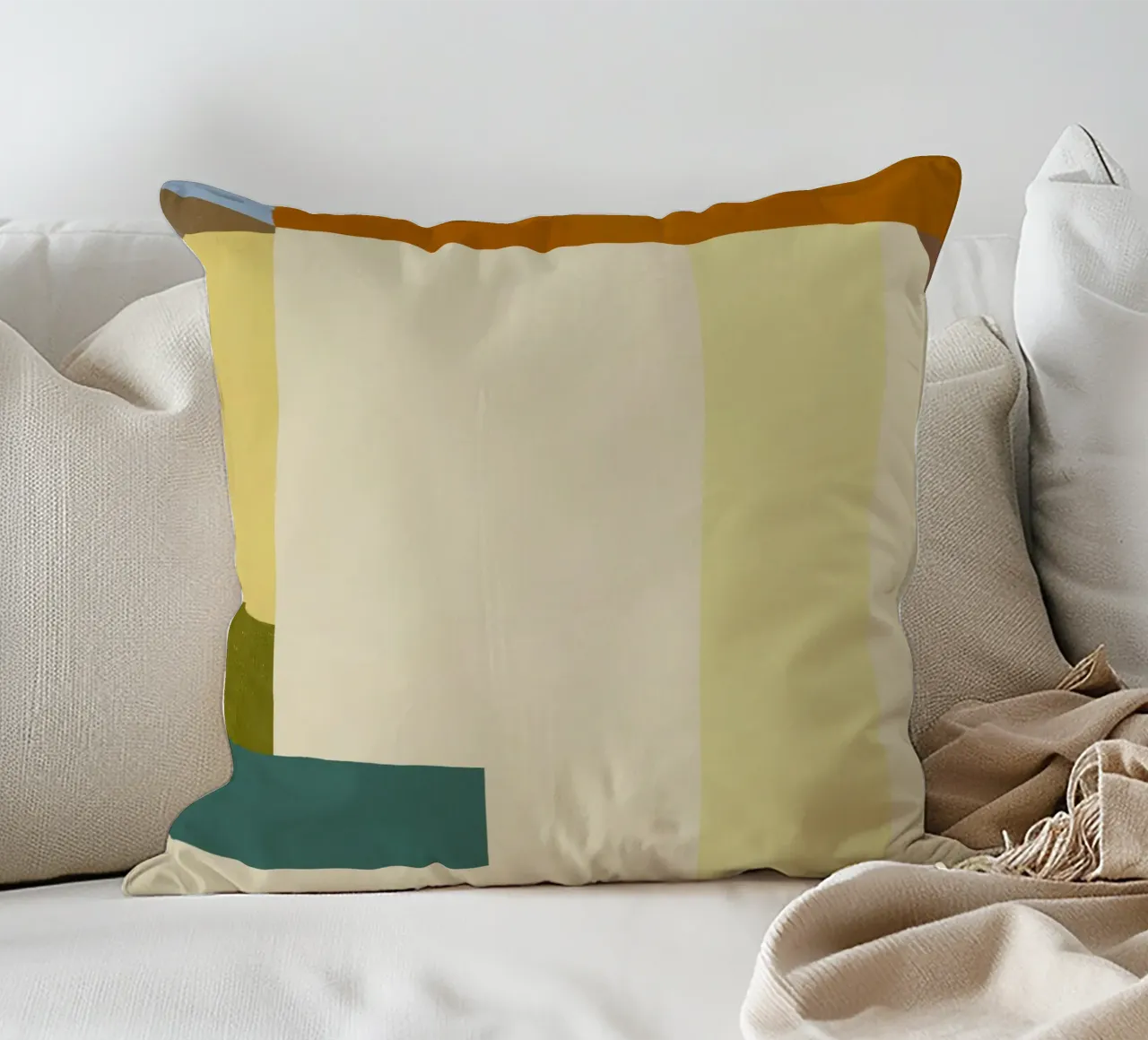 Superposición de colores diseño minimalista 04 cojín de Little Dean