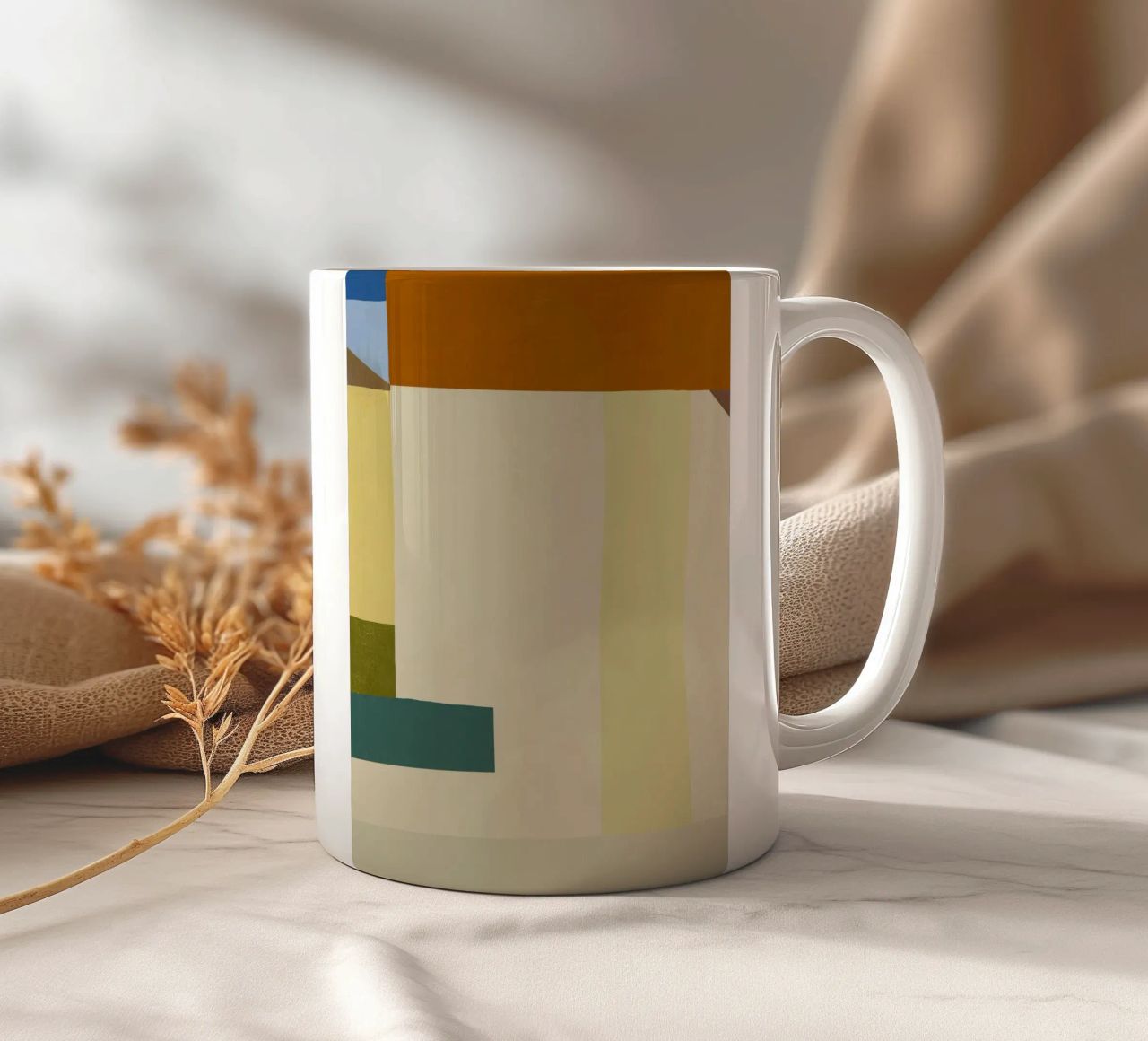 Sovrapposizione di colori design minimale 04 tazza in ceramica da Little Dean