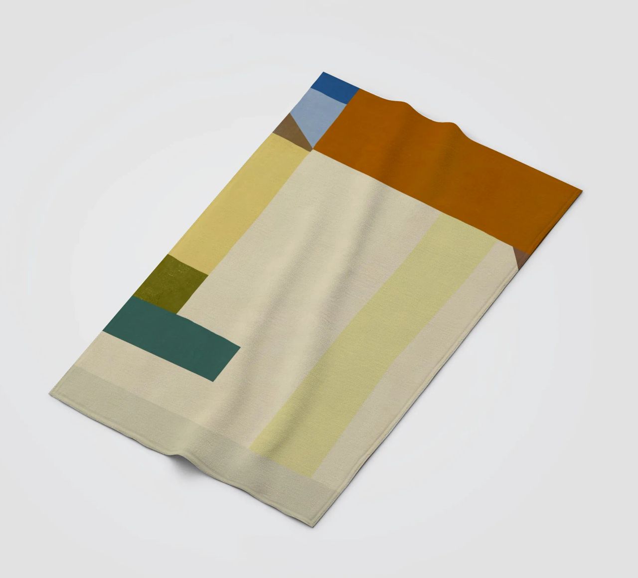 Sovrapposizione di colori design minimale 04 coperta in pile da Little Dean