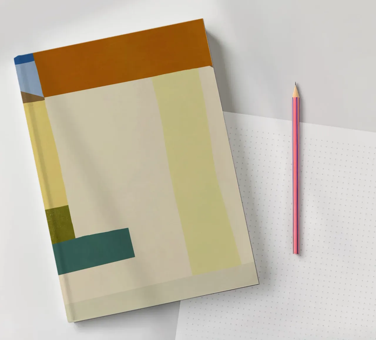Superposition de couleurs design minimal 04 carnet de notes de Little Dean