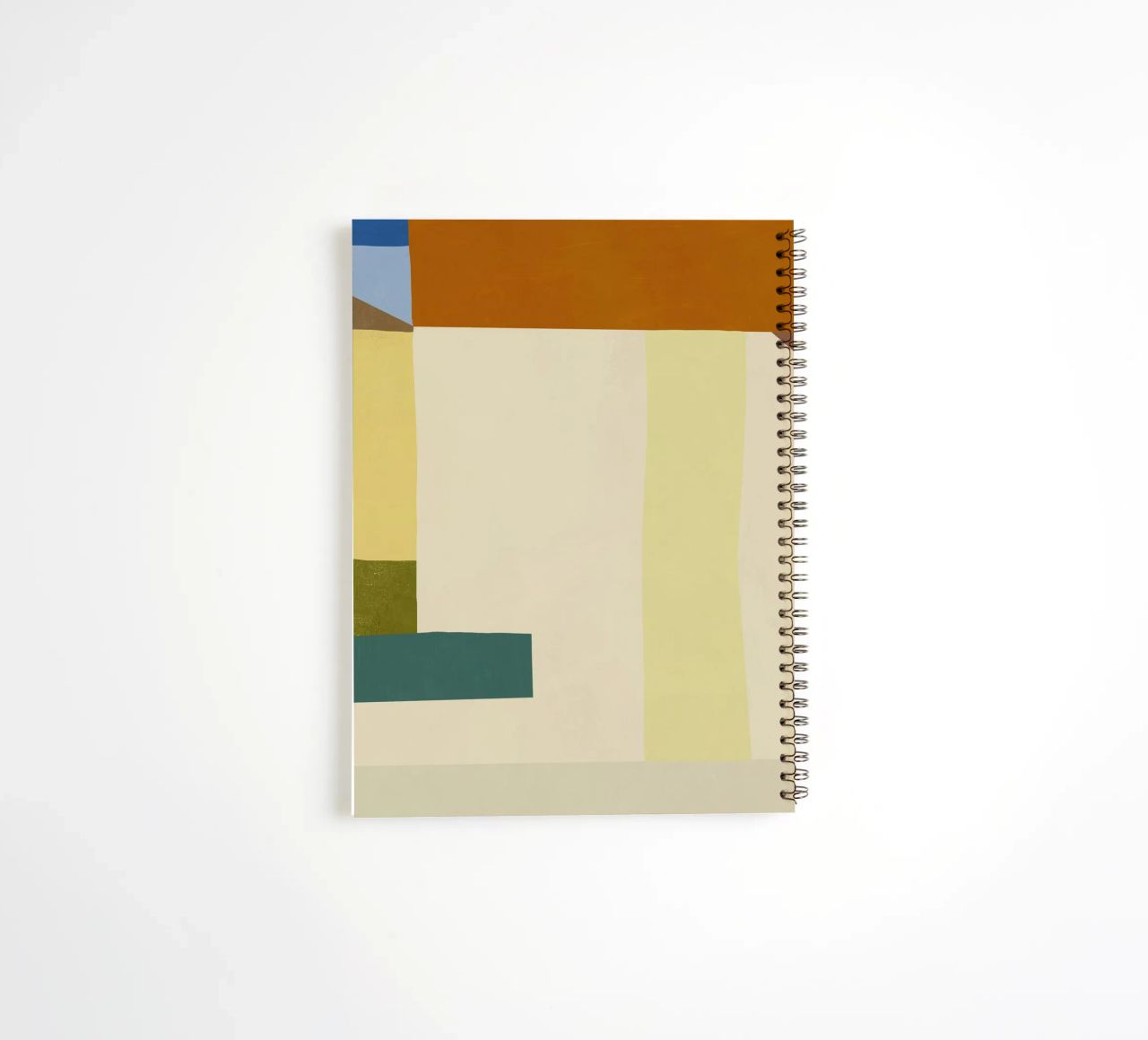 Overlay of colors minimal design 04 spiral notebook by Little Dean