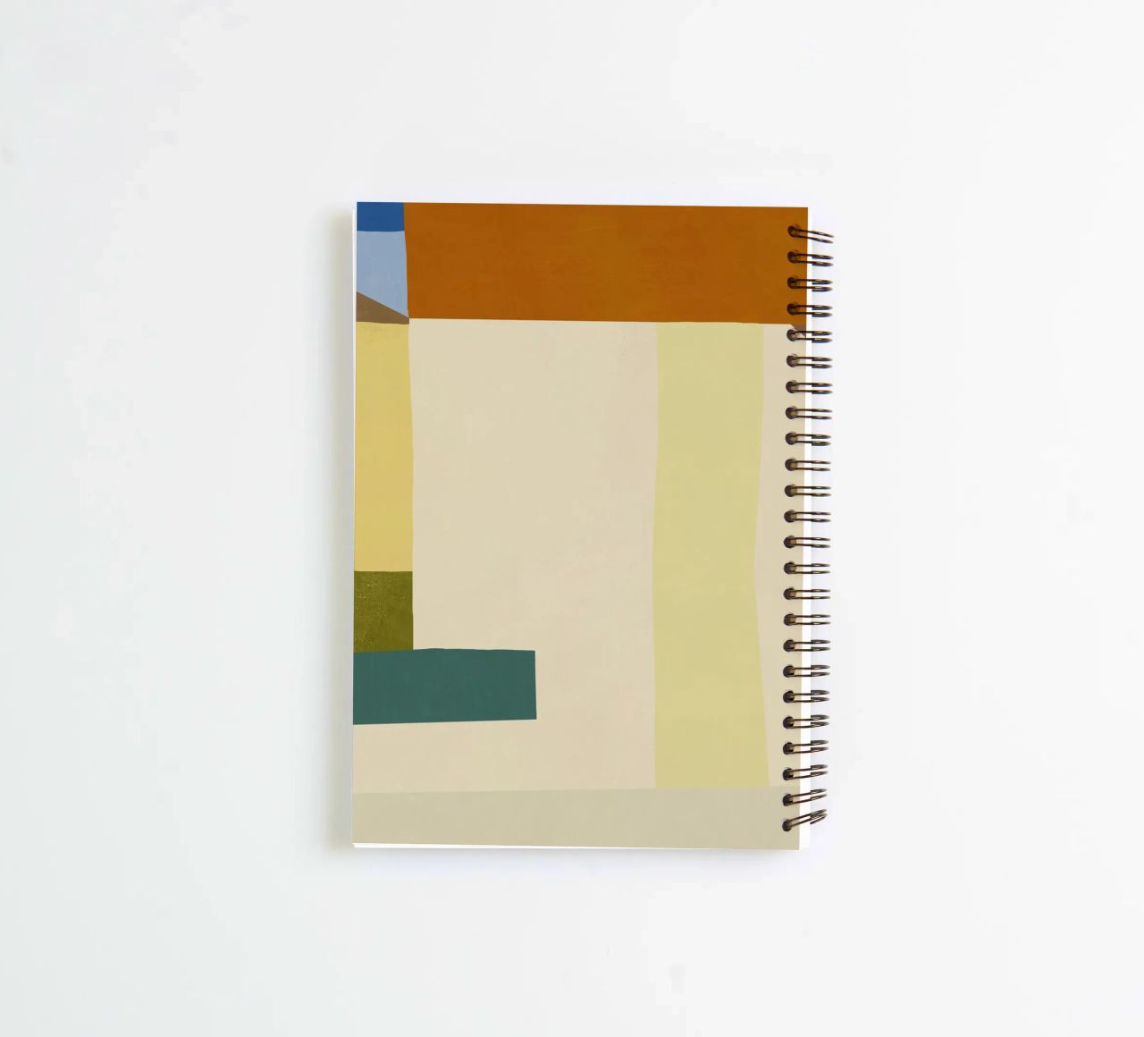 Overlay of colors minimal design 04 spiral notebook by Little Dean