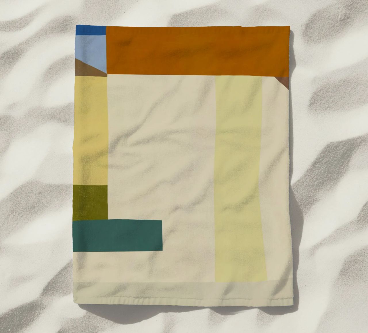 Sovrapposizione di colori design minimale 04 telo mare da Little Dean