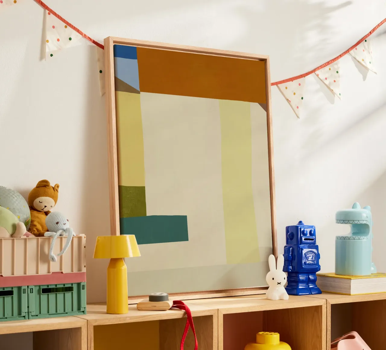 Superposition de couleurs design minimal 04 toile de Little Dean