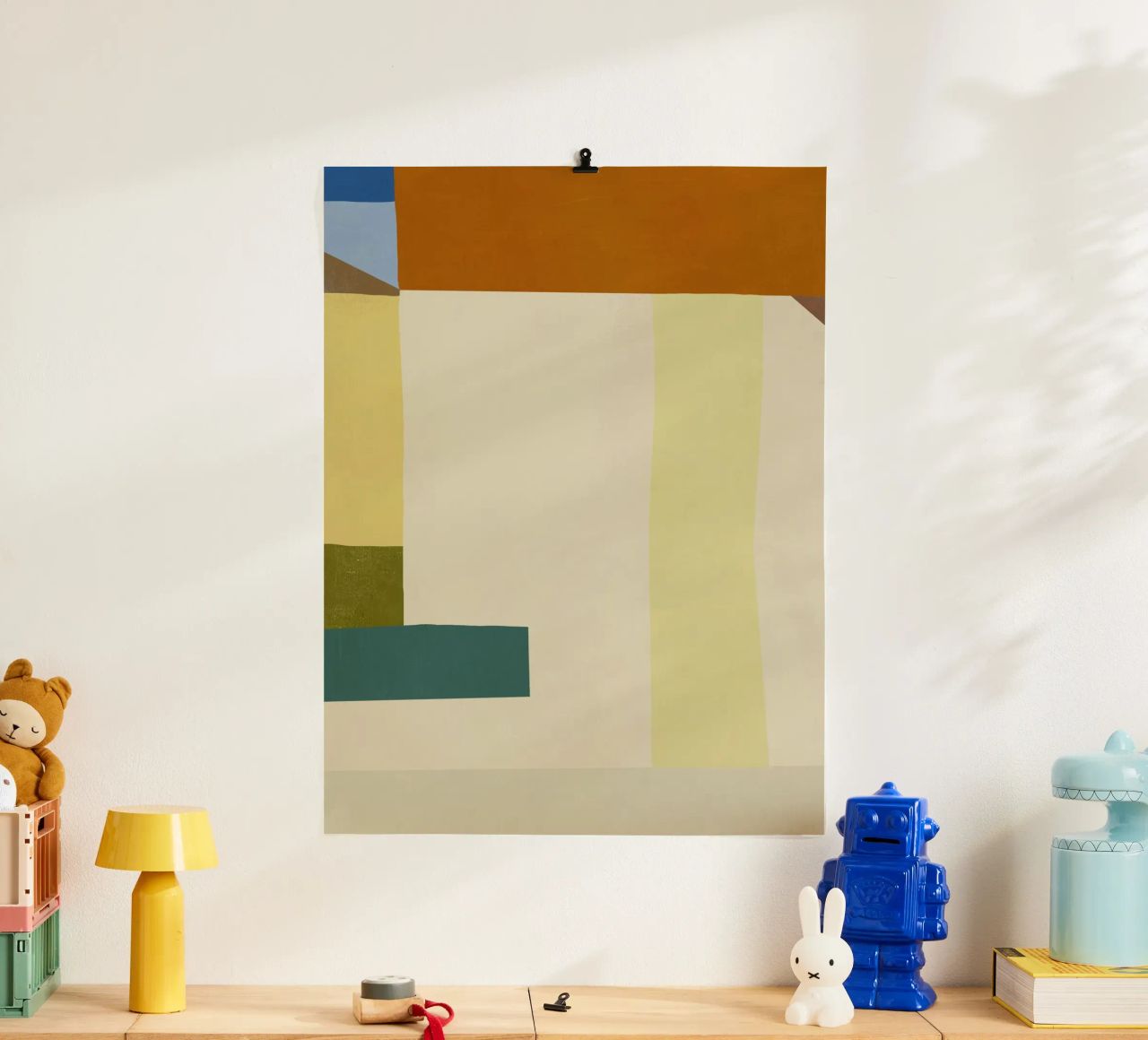 Sovrapposizione di colori design minimale 04 carta hahnemühle da Little Dean