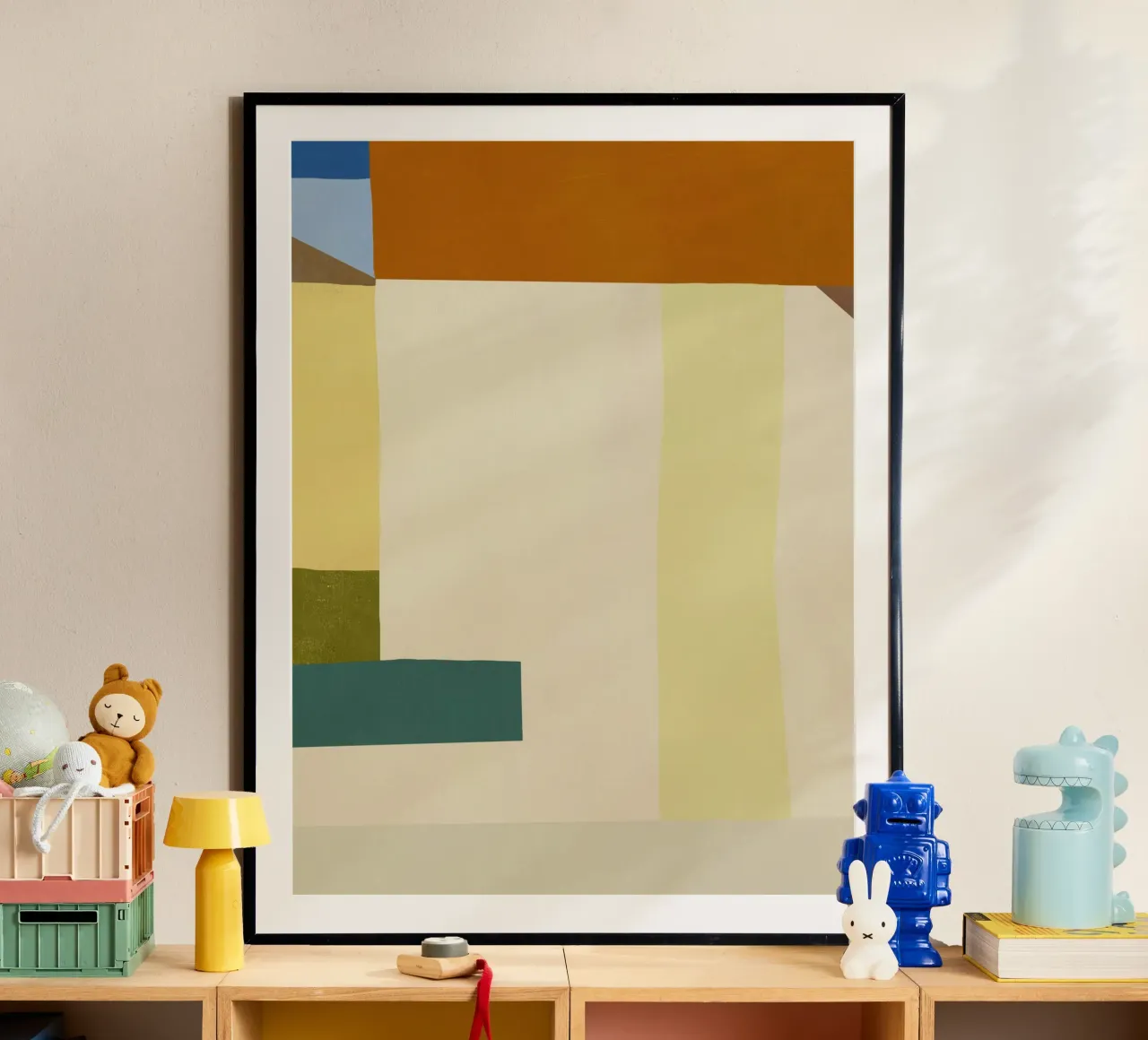 Overlay of colors minimal design 04 hahnemühle by Little Dean